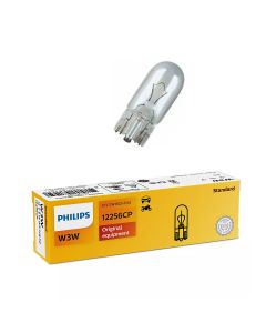 Lâmpada Pingo Esmagada W3W  12v Lanterna Ou Painel 12256CP Philips 