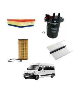 Kit Filtro Troca Óleo Renault Master 2022 A 2024 WKU580 Wega