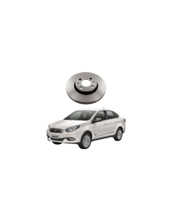 Disco De Freio Fiat Grand Siena 1.4 1.6 2012 A 2021 HF32 Hipper Freios