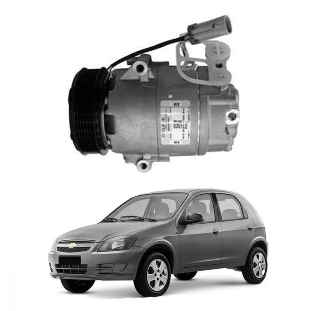 Compressor de Ar Condicionado Celta 2002 a 2012 CS10099 Delphi