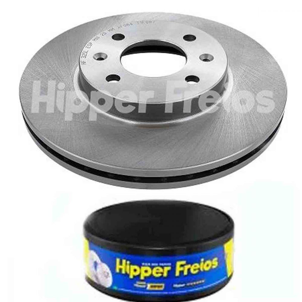 Disco de freio Diant HB20 1.6 2013 A 2023 HF325L Hipper Freios